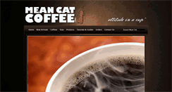 Desktop Screenshot of meancatcoffee.com