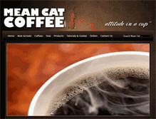 Tablet Screenshot of meancatcoffee.com